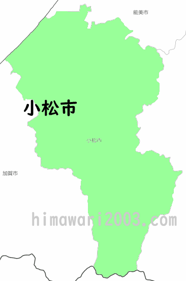 小松市のマップ