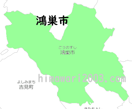 鴻巣市のマップ