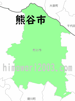 熊谷市のマップ