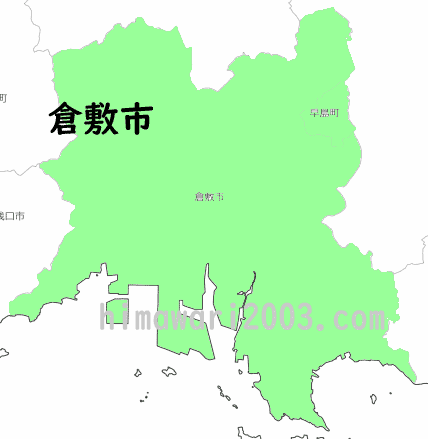 倉敷市のマップ