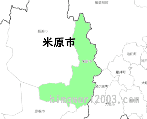 米原市のマップ