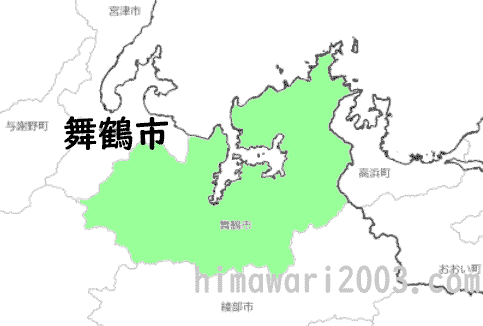 舞鶴市のマップ