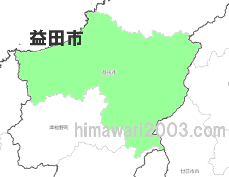 益田市のマップ