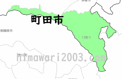 町田市のマップ