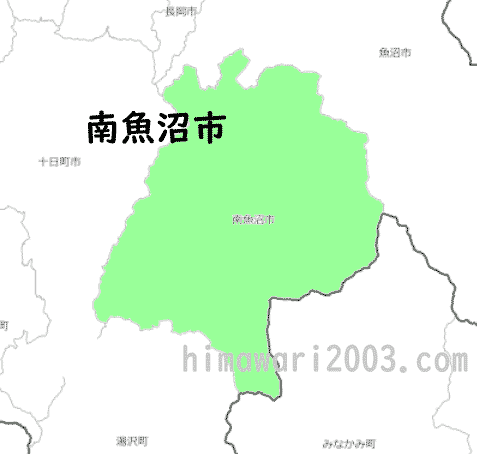 南魚沼市のマップ
