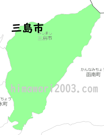 三島市のマップ