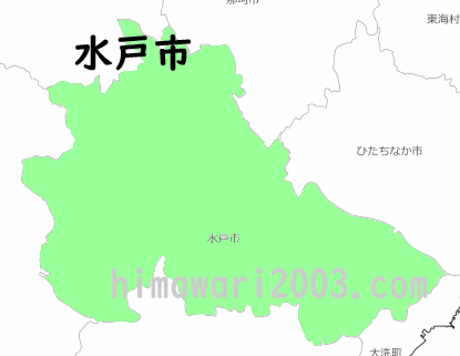 水戸市のマップ