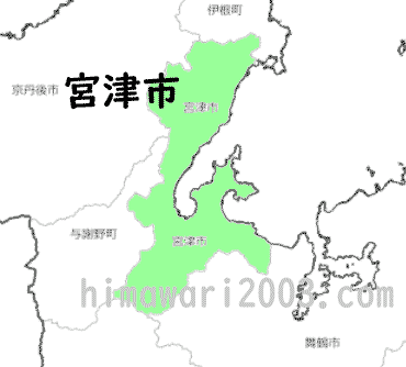 宮津市のマップ