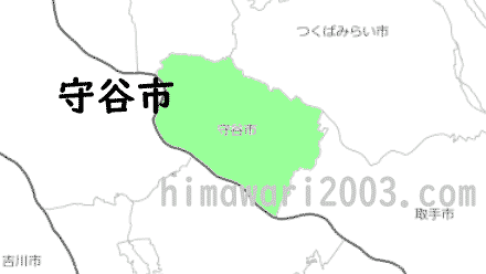 守谷市のマップ