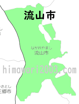 流山市のマップ