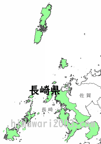 長崎県のマップ