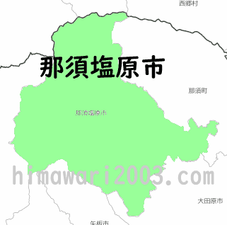 那須塩原市のマップ