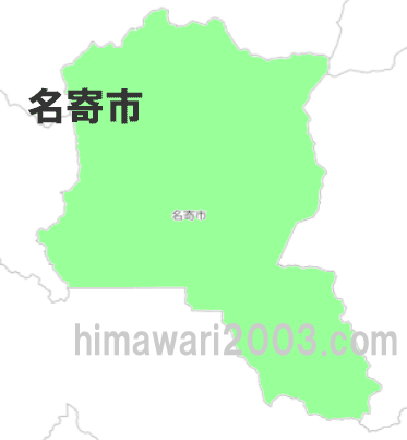 名寄市のマップ