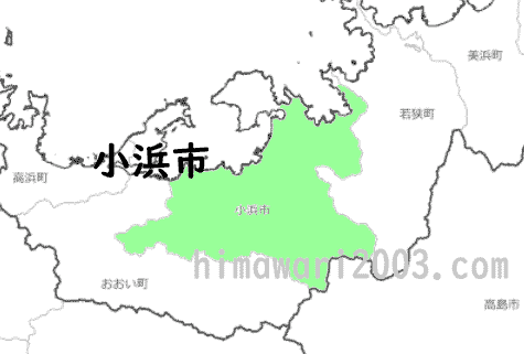 小浜市のマップ