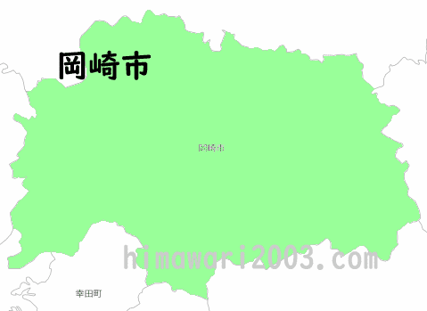 岡崎市のマップ