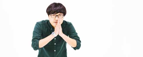 お願いをする人