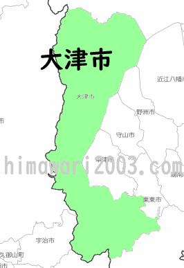 大津市のマップ