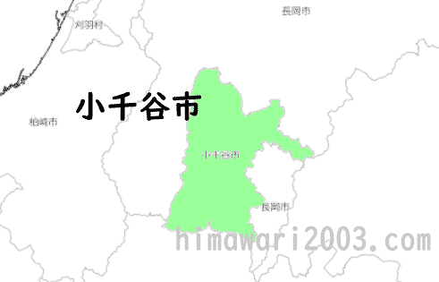 小千谷市のマップ