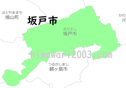 坂戸市のマップ