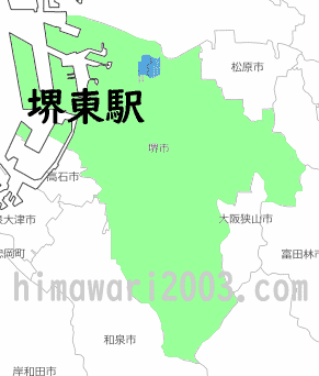 堺東駅のマップ