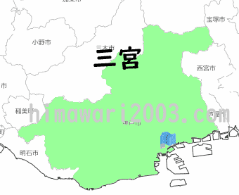 三宮のマップ