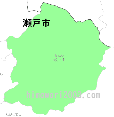 瀬戸市のマップ