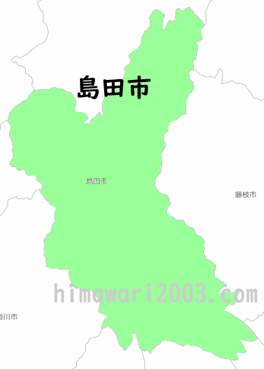 島田市のマップ