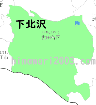 下北沢のマップ