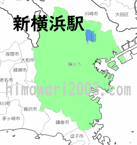 新横浜駅のマップ