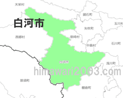白河市のマップ