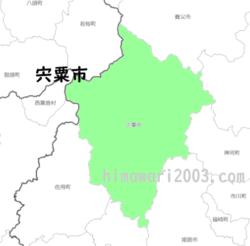 宍粟市のマップ