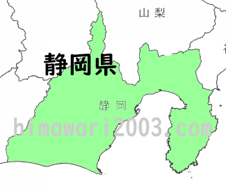 静岡県のマップ