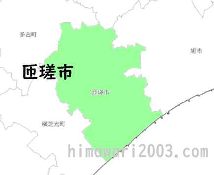匝瑳市のマップ