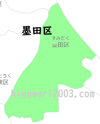 墨田区のマップ