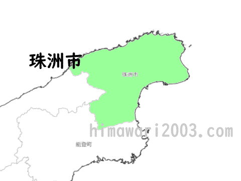 珠洲市のマップ