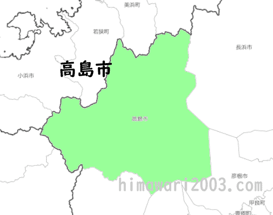 高島市のマップ