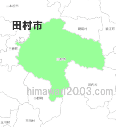 田村市のマップ