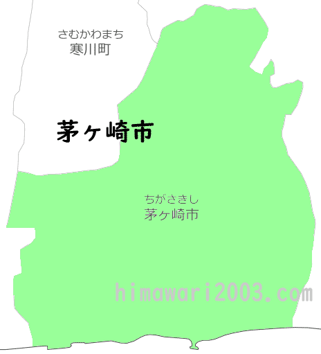 茅ヶ崎市のマップ