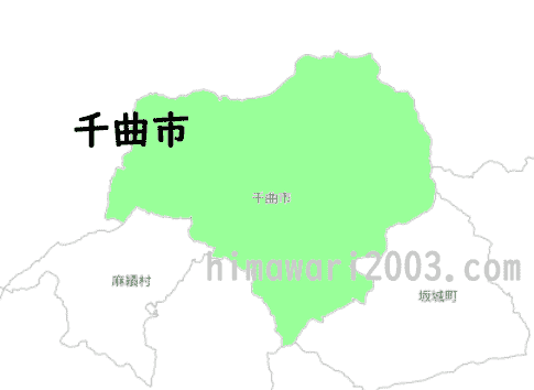 千曲市のマップ