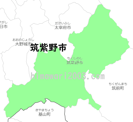 筑紫野市のマップ
