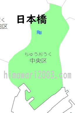 日本橋のマップ