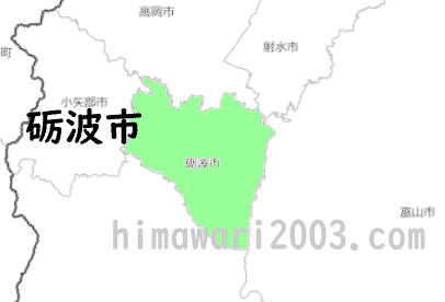 砺波市のマップ
