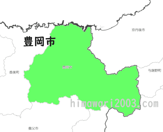 豊岡市のマップ