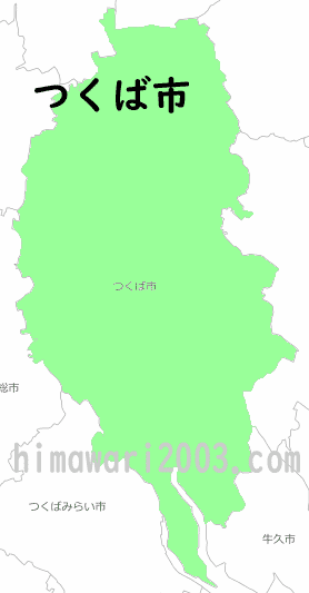 つくば市のマップ