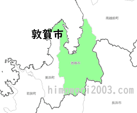 敦賀市のマップ