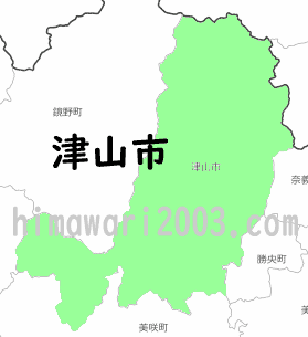 津山市のマップ