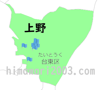 上野のマップ