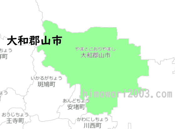 大和郡山市のマップ