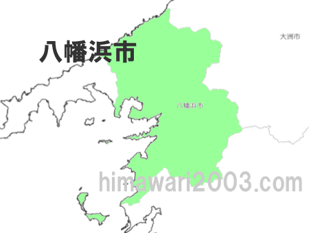 八幡浜市のマップ