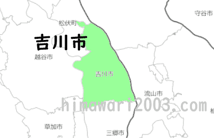 吉川市のマップ